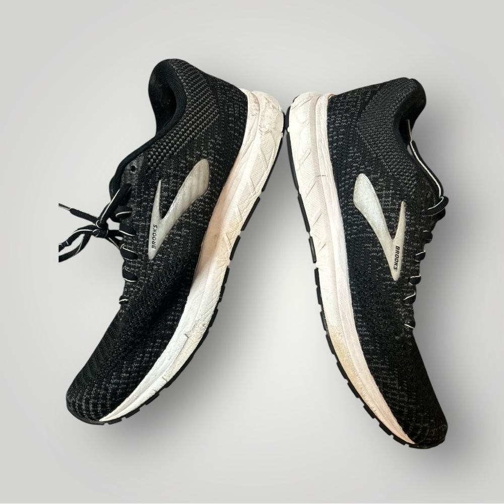 Brooks Black and White Running Shoes
